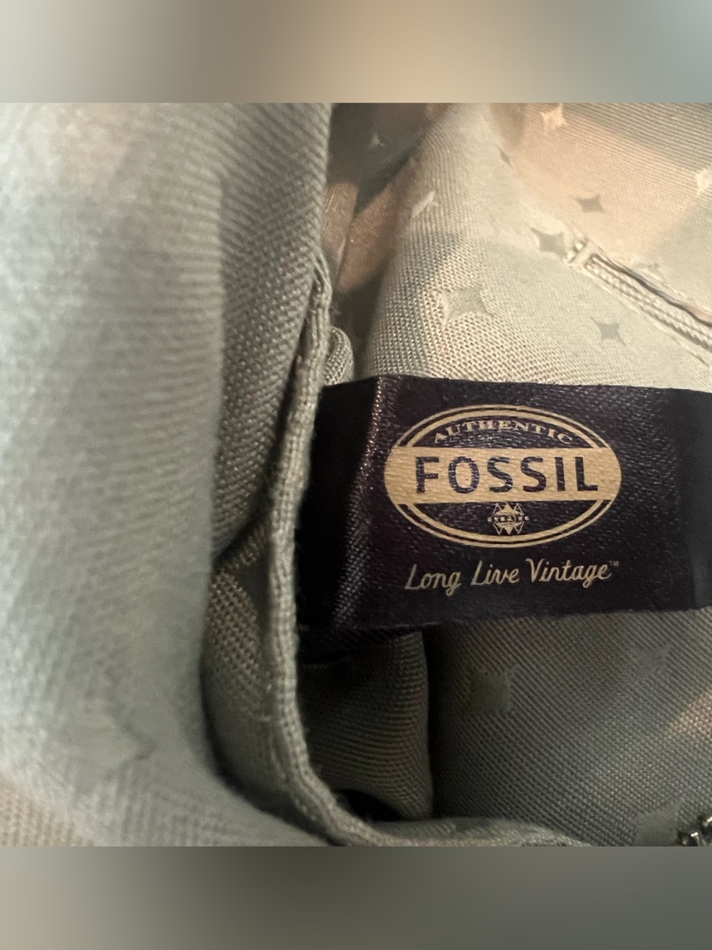 Fossil Light Mint Green Textured Leather Shoulder Bag - Picture 5 of 6